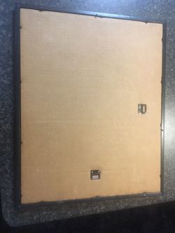 4 Plastic Black Picture Frames