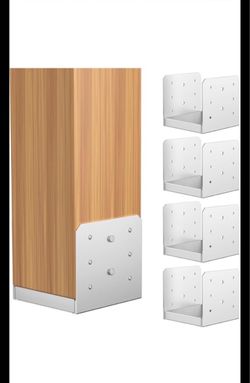 Post Base Brackets 4-Pack Metal