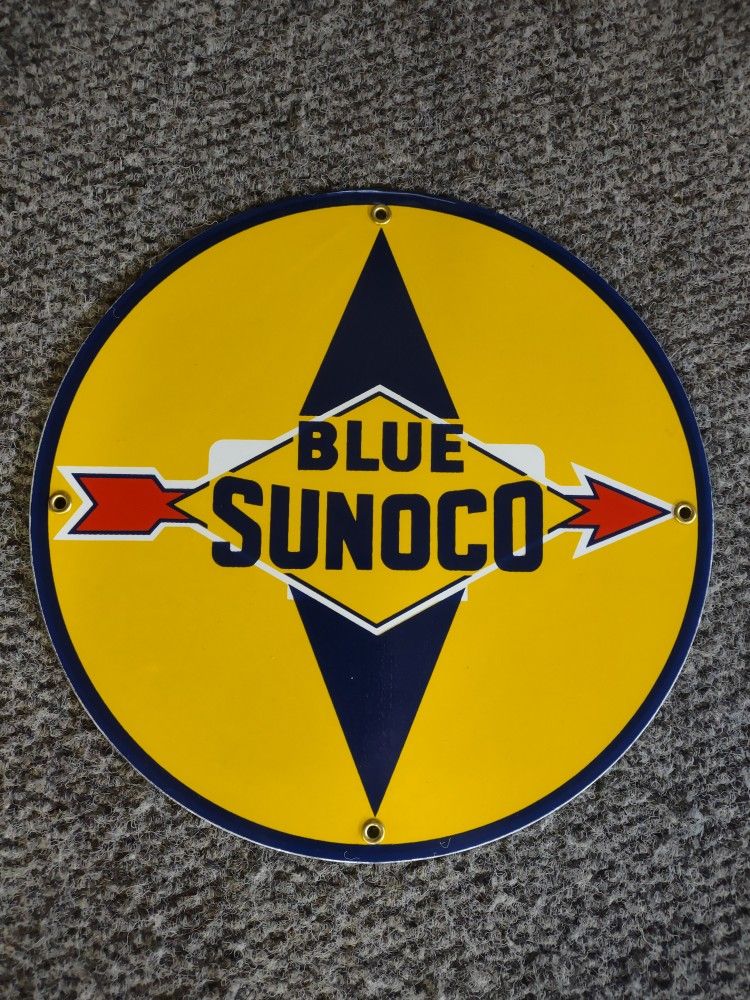 Porcelain Sunoco Sign