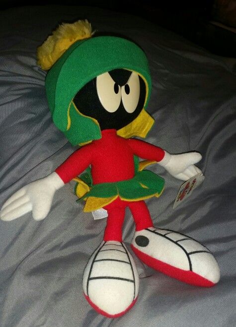 1994 Applause Marvin the Martian Stuffed Toy Warner Bro 14” Used w/ Tags