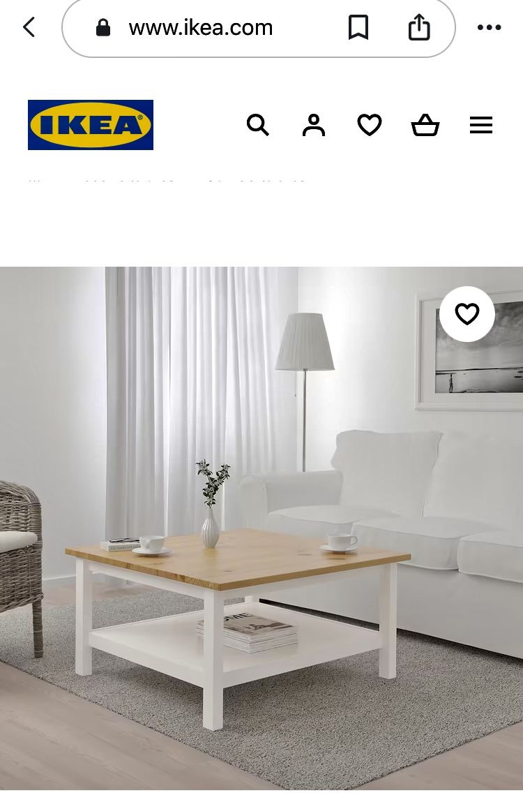 Sturdy Pine Coffee Table (240 Sold at ikea) for Sale in Bonney Lake