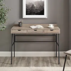 Walker Edison Industrial 42-inch 3-Drawer Writing Desk