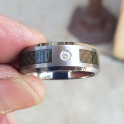 Mens Tungsten Ring  Size  11.5 $100