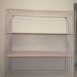Pink bathroom organizer