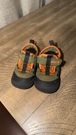 Hurley Toddler Sneakers Olive Green Orange