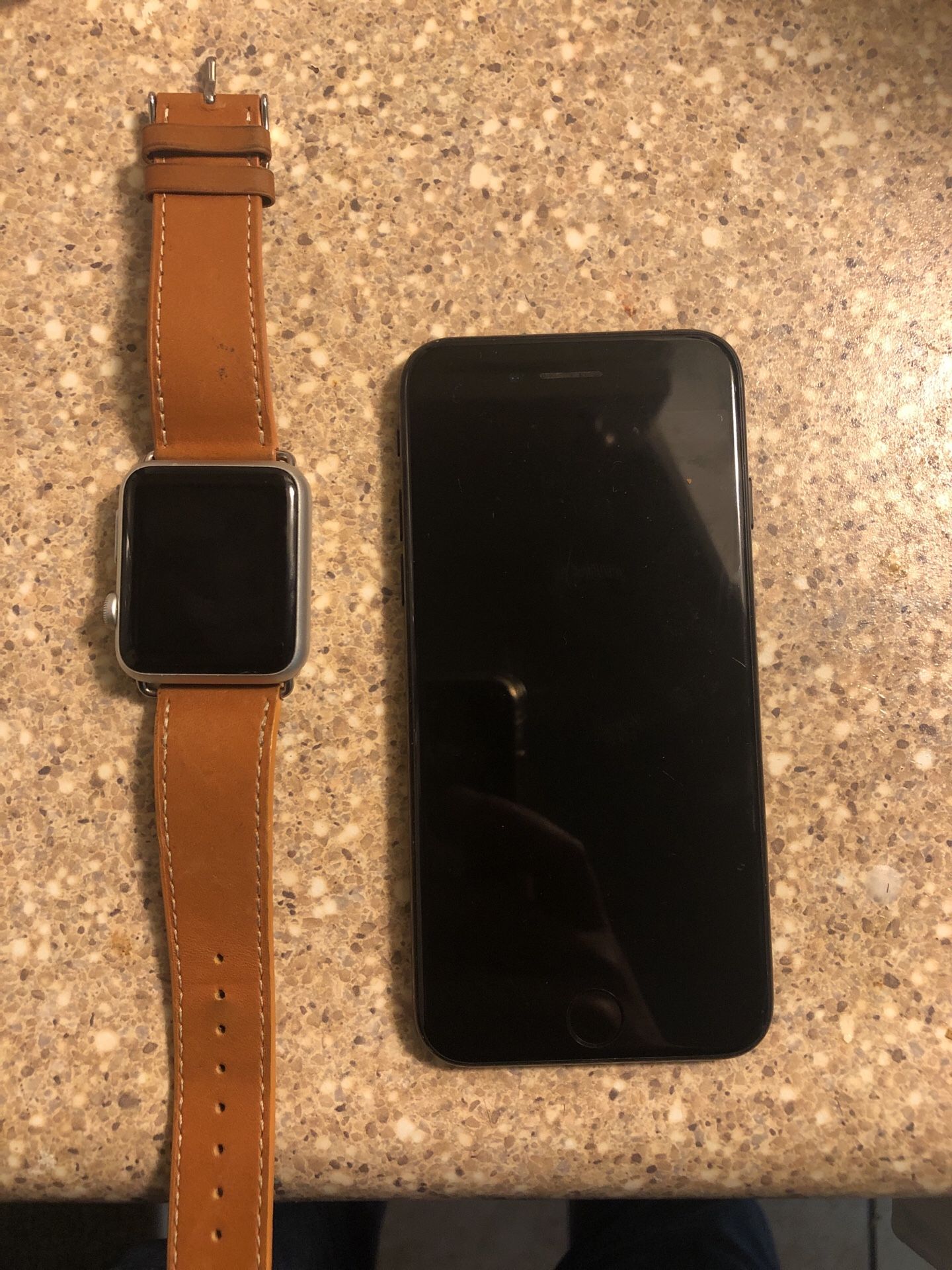 Apple Watch & IPhone 7 for sell parts only unless u can get into them price open for Negotiation