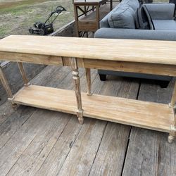 Everett Long Wood Foyer Table