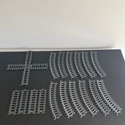 Jakks Pacific Power Trains Figure 8 Track Pack 48636 Curved Straight Cross 17pc