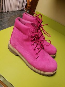 Girls timberlands boots size 4.5y