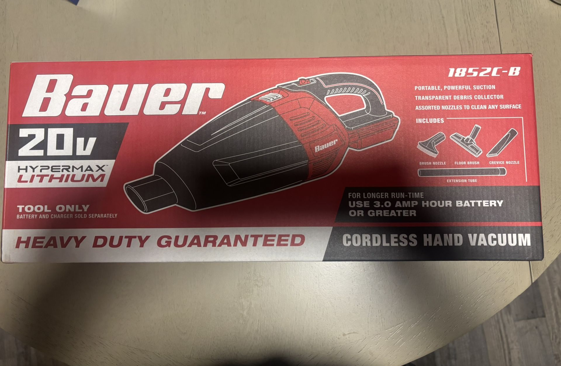 The BAUER™ 20V Cordless Hand Vacuum
