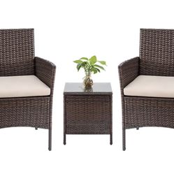Three Piece Rattan Set Lcrf700Abgc