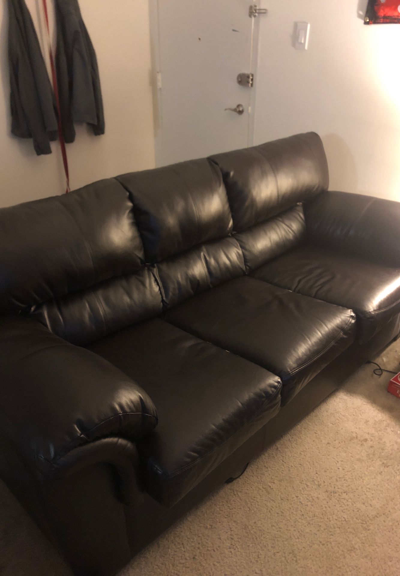 Leather couch used (5 years)