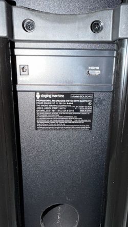 Singing Machine SDL9040 Karaoke System 4 Microphones