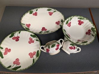 Blue Ridge Southern Pottery - Cherry Coke dishes