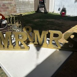 Mr & Mrs Wedding Table Top