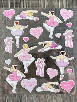 New Ballet Dance Recital Ballerina Scrapbook Craft Stickers