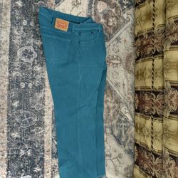 Men’s Teal Jeans – Size 42×32 