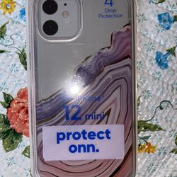 PURPLE BEAUTIFUL MARBLE IPHONE 📱 12 MINI PHONE CASE 