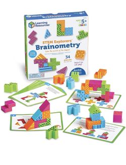 Kids STEM Explorers Brainometry - 3d Puzzle, Brain Game, Building Logic Toy