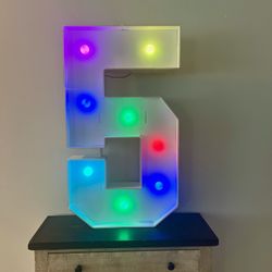 Light Up 5 Party Decoration