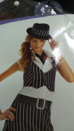 Mobsta girl halloween costume teen 3-5
