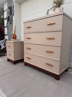 Solid wood dresser and nightstand. Delivery available