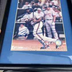 Montreal Expos Framed Autographed Baseball Photo – MLB Hologram