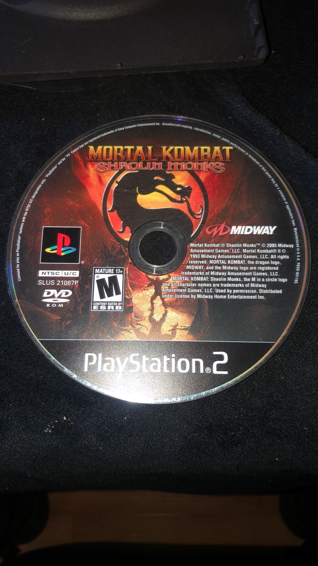 Ps2 Mortal Kombat Shaolin Monks $10