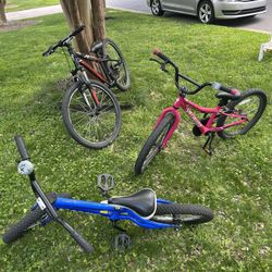 4 Bikes For Sale. Trek, Jamis, And spealized