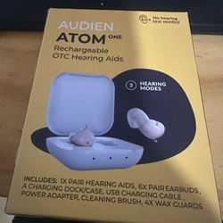 Audium Atom One Rechargeable Hearing Aid 