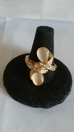 Gold Tone Moonstone Fashion Ring