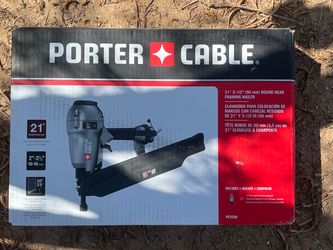 PORTER CABLE 21°  2" to 3-1/2" Full Round Head Air Framing Nailer