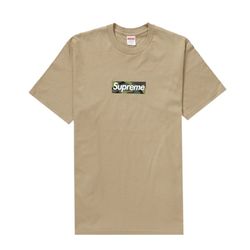 Supreme Box Logo Tee Khaki FW23 Size XL