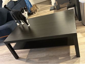 Black coffee table- used