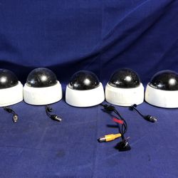 5 Security Cameras - Tested - Working