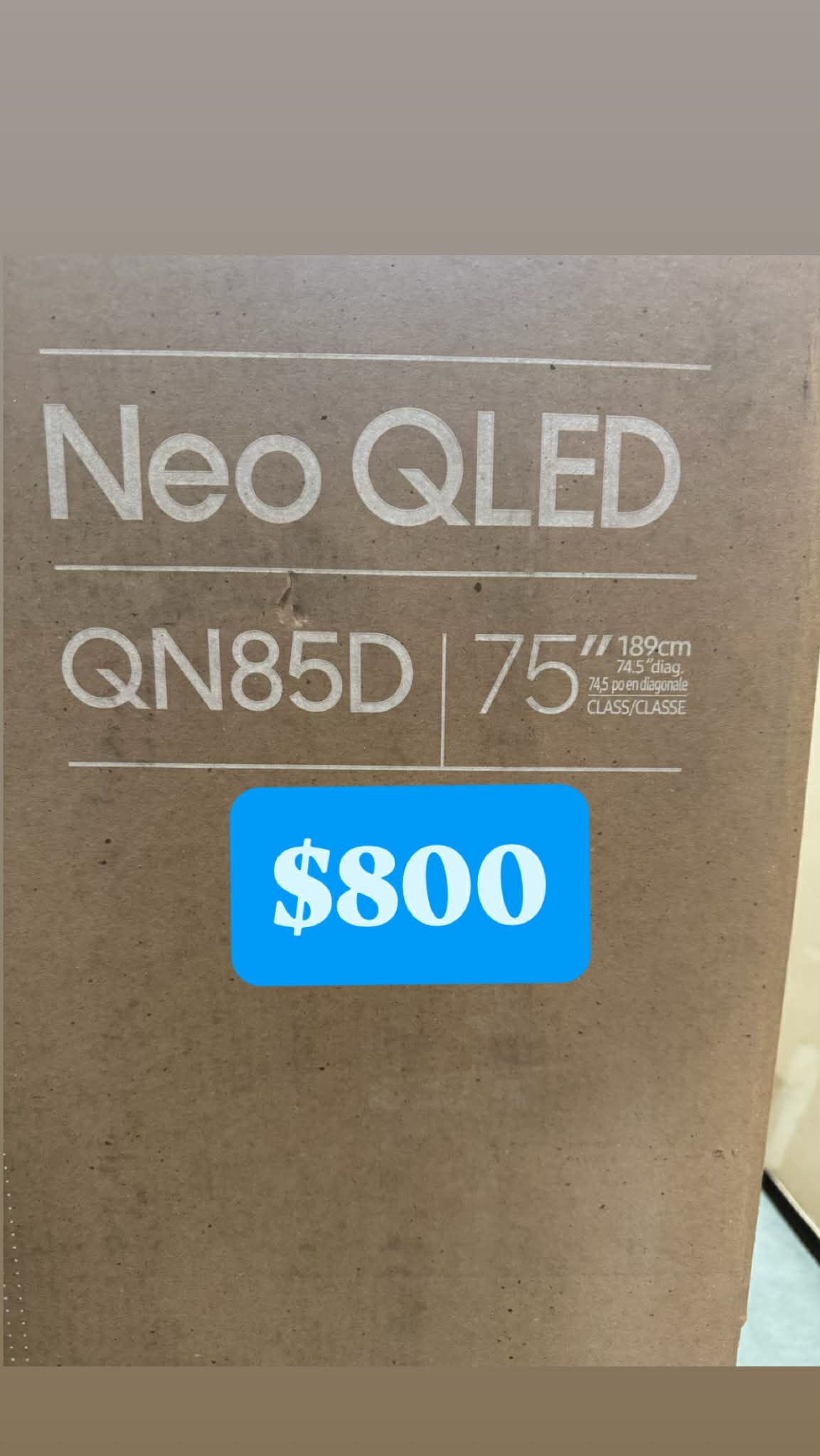 SAMSUNG 75-Inch Class Neo QLED 4K QN85D Series Neo Quantum HDR, Dolby Atmos, Object Tracking Sound, Motion Xcelerator Turbo+, Gaming Hub, Smart TV wit