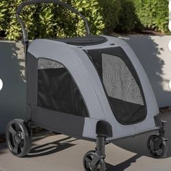 XL Extra Large Pet Stroller - Adjustable Handles,Lightweight, All-Terrain 4 Wheel