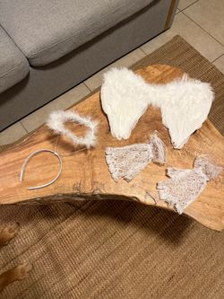 Angel Costume Set with Wings and Halo