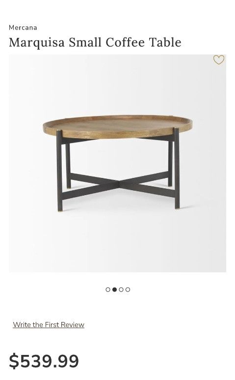 Round Coffee Table, Solid Wood!