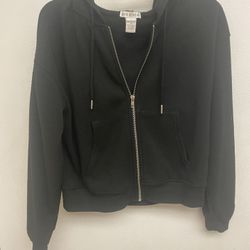 Black Zip Up Sweater