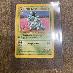 Nidoqueen Pokemon Card 1999 Base Set 