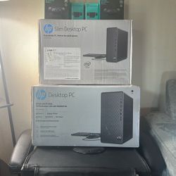 HP Slim Desktop PC - Logitech/  Hd Webcam