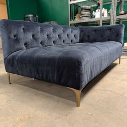 Blue Velvet Sectional Couch