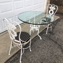 Vintage Mid-Century Cast Aluminum Patio Set