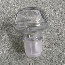 Vintage glass stopper for a crown royal whiskey decanter