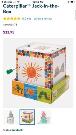 The very hungry caterpillar jack in the box