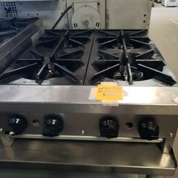 Used 24"L Hot Plate With 2 Burners Natural Gas