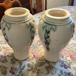 A Pair Of Quality Resin Vases