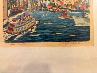 Signed print by artist