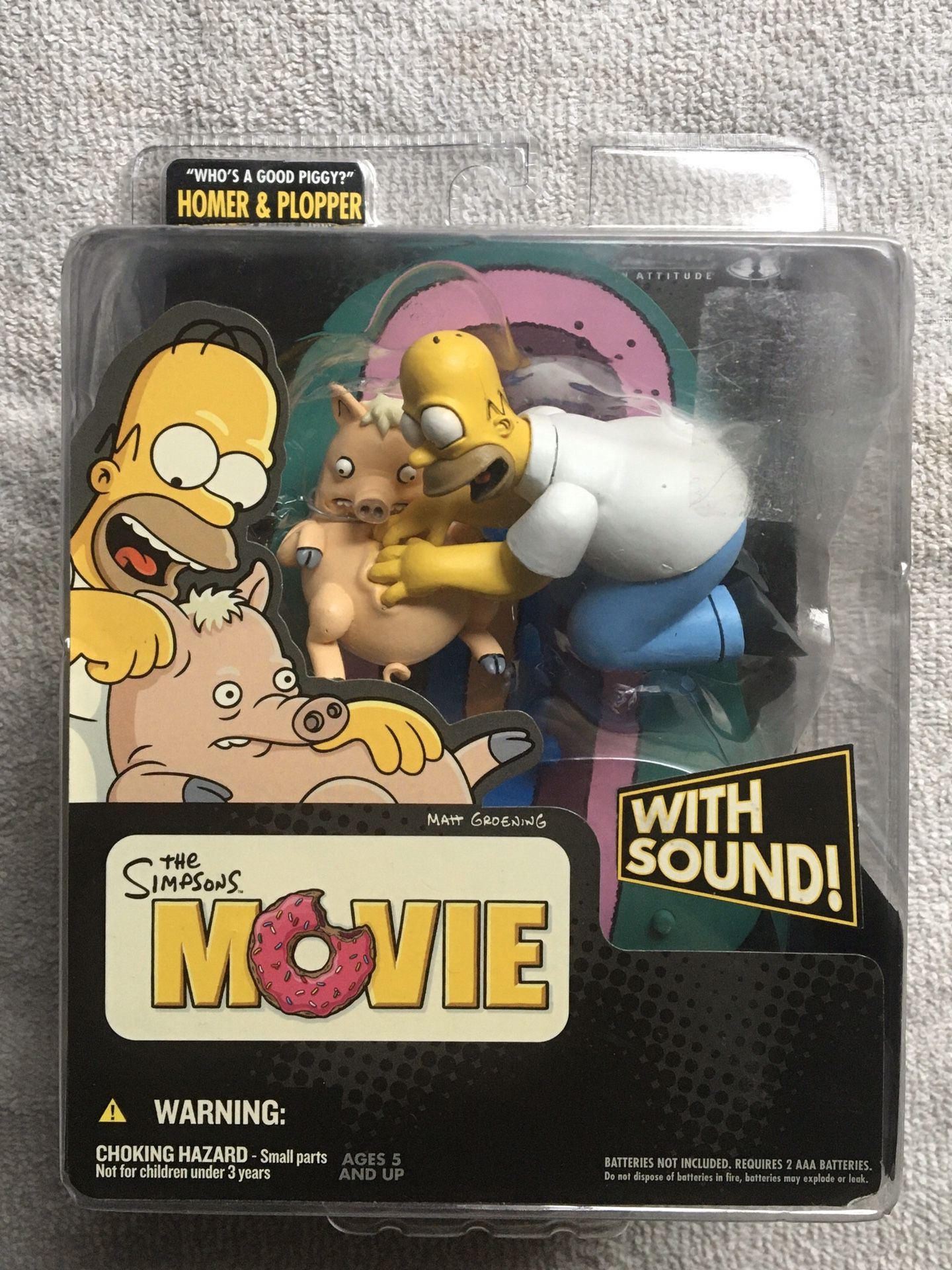McFarlane Simpsons Homer & Plopper the Pig